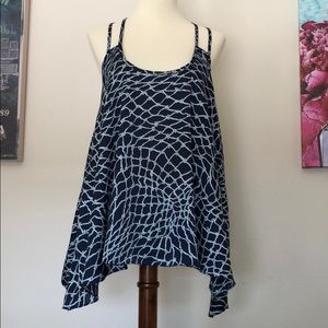 Blue Aqua patterned date night camisole